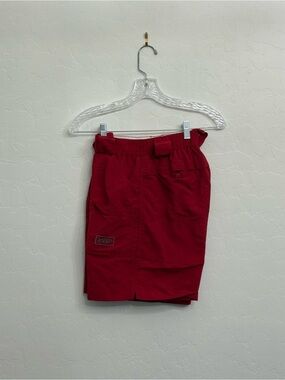 AFTCO Red Cargo Shorts with Utility Pockets